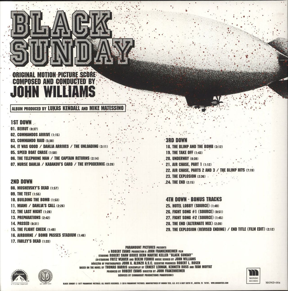 John Williams (Composer) Black Sunday: Seahawks Variant - Grey, Green & Blue Vinyl US 2-LP vinyl record set (Double LP Album) 616892277545