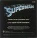 John Williams (Composer) Theme From Superman + Backing card UK 7" vinyl picture disc (7 inch picture disc single)