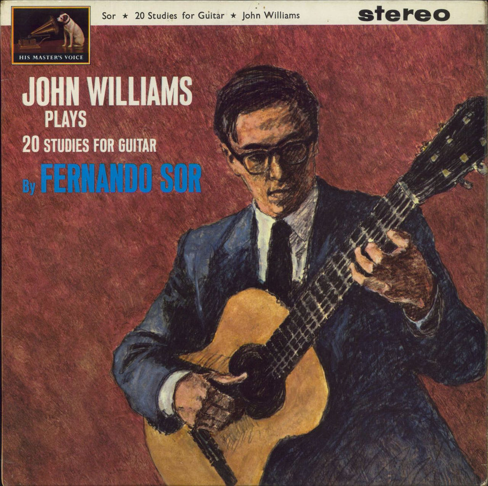 John Williams (Guitarist) 20 Studies For Guitar By Fernando Sor UK vinyl LP album (LP record) CSD1524