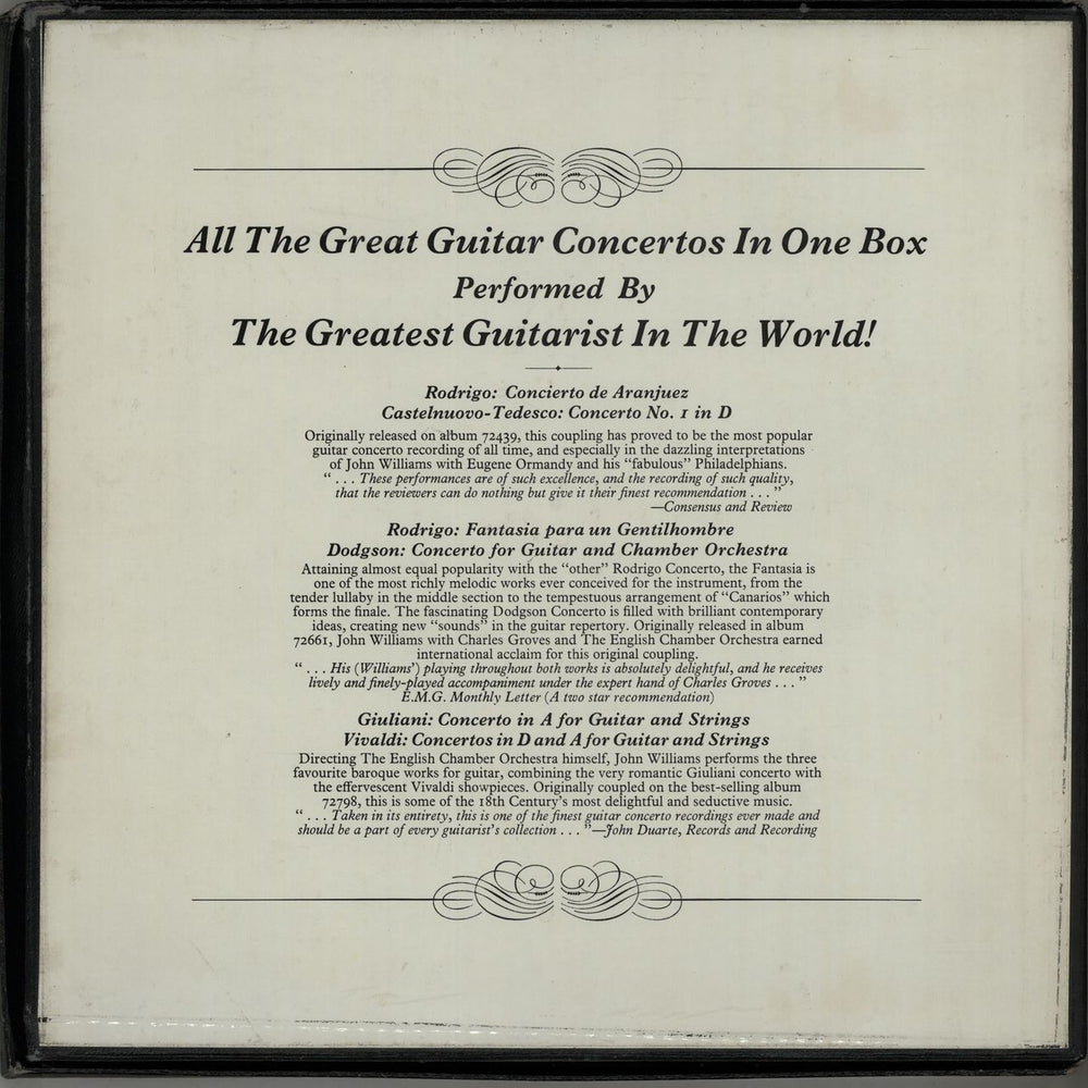 John Williams (Guitarist) 7 Guitar Concertos - EX UK Vinyl Box Set WLAVXGU644127