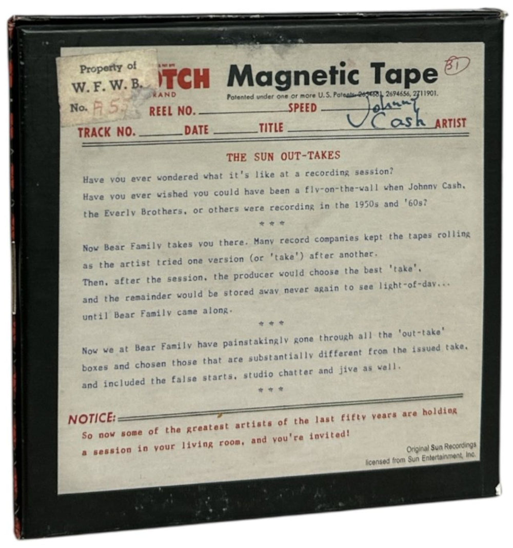 Johnny Cash The Outtakes German 3-CD album set (Triple CD) 4000127163257