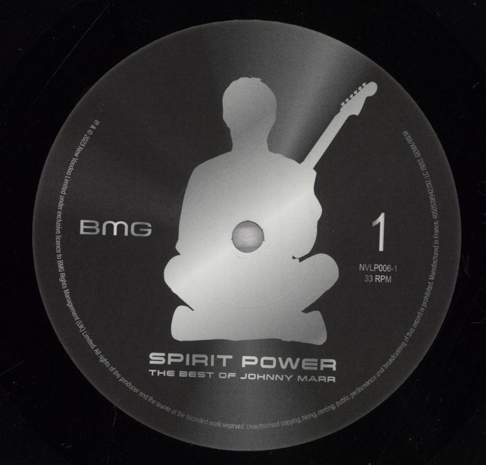 Johnny Marr Spirit Power (The Best Of Johnny Marr) - Black Vinyl UK 2-LP vinyl record set (Double LP Album) JYR2LSP838214