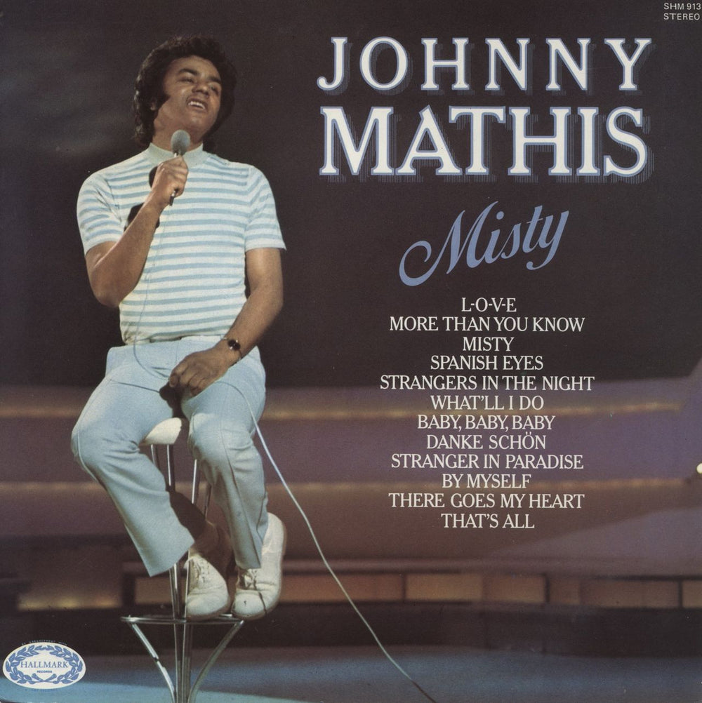 Johnny Mathis Misty UK vinyl LP album (LP record) SHM913