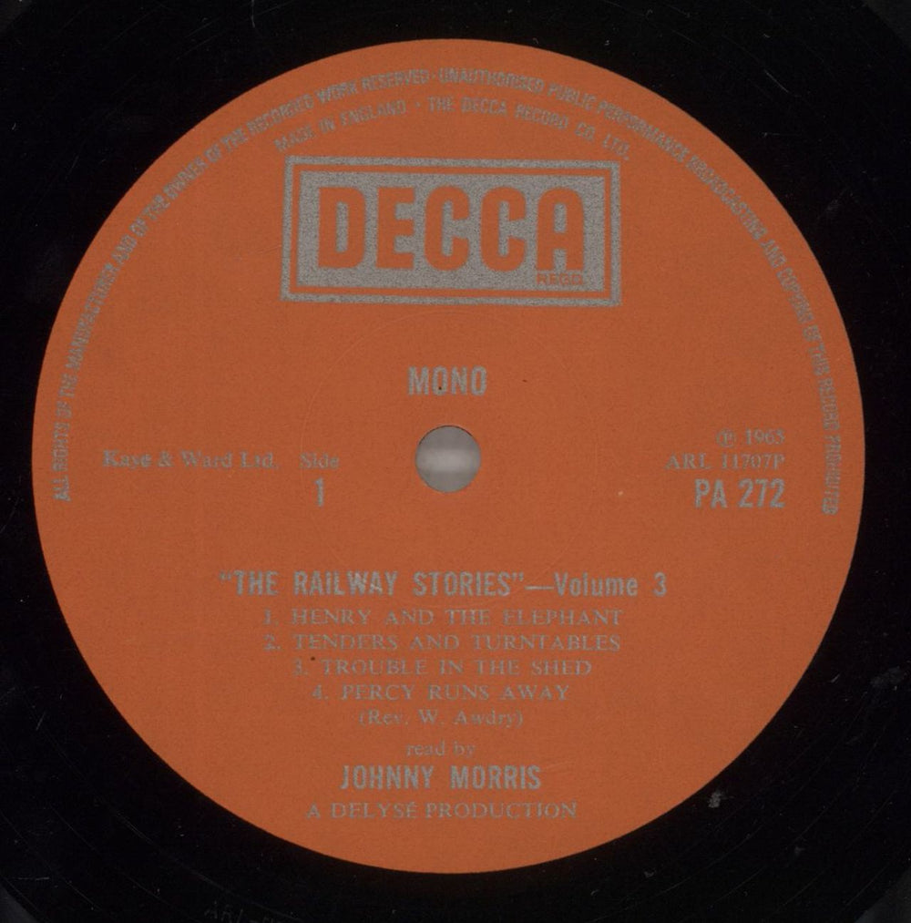 Johnny Morris The Railway Stories Vol. 3 UK vinyl LP album (LP record) K-9LPTH879775