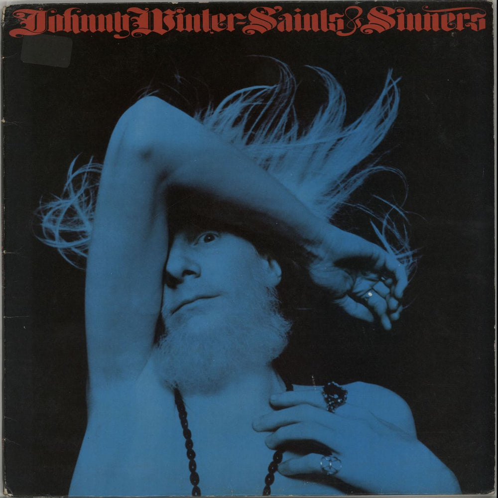 Johnny Winter Saints & Sinners + Insert UK vinyl LP album (LP record) S65842