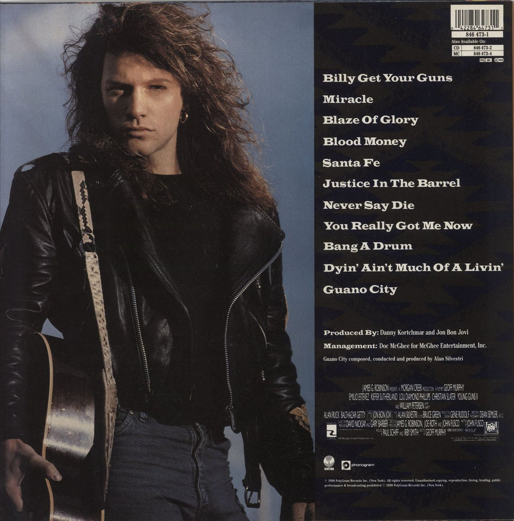 Jon Bon Jovi Blaze Of Glory UK vinyl LP album (LP record) 042284647311