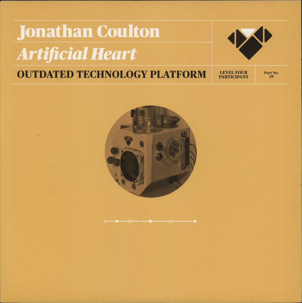 Jonathan Coulton Artificial Heart - Gold Vinyl US vinyl LP album (LP record) JOCO001