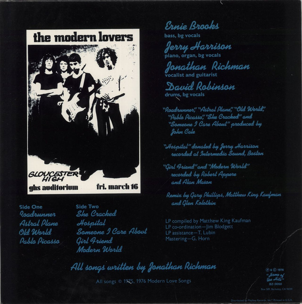 Jonathan Richman & The Modern Lovers The Modern Lovers - VG US vinyl LP album (LP record)