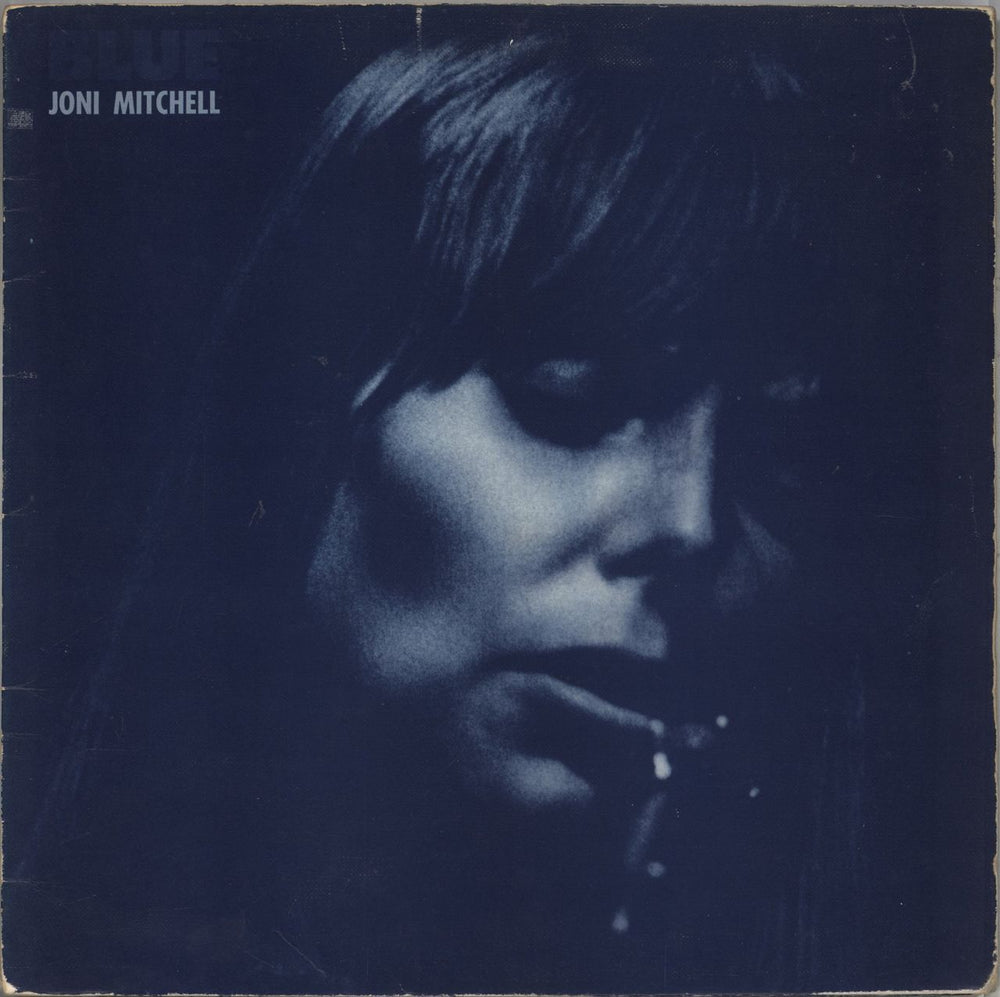 Joni Mitchell Blue - 1st + Blue Inner - VG UK vinyl LP album (LP record) K44128