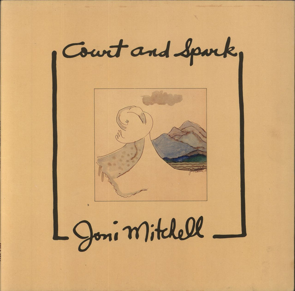 Joni Mitchell Court And Spark - EX UK vinyl LP album (LP record) SYLA8756