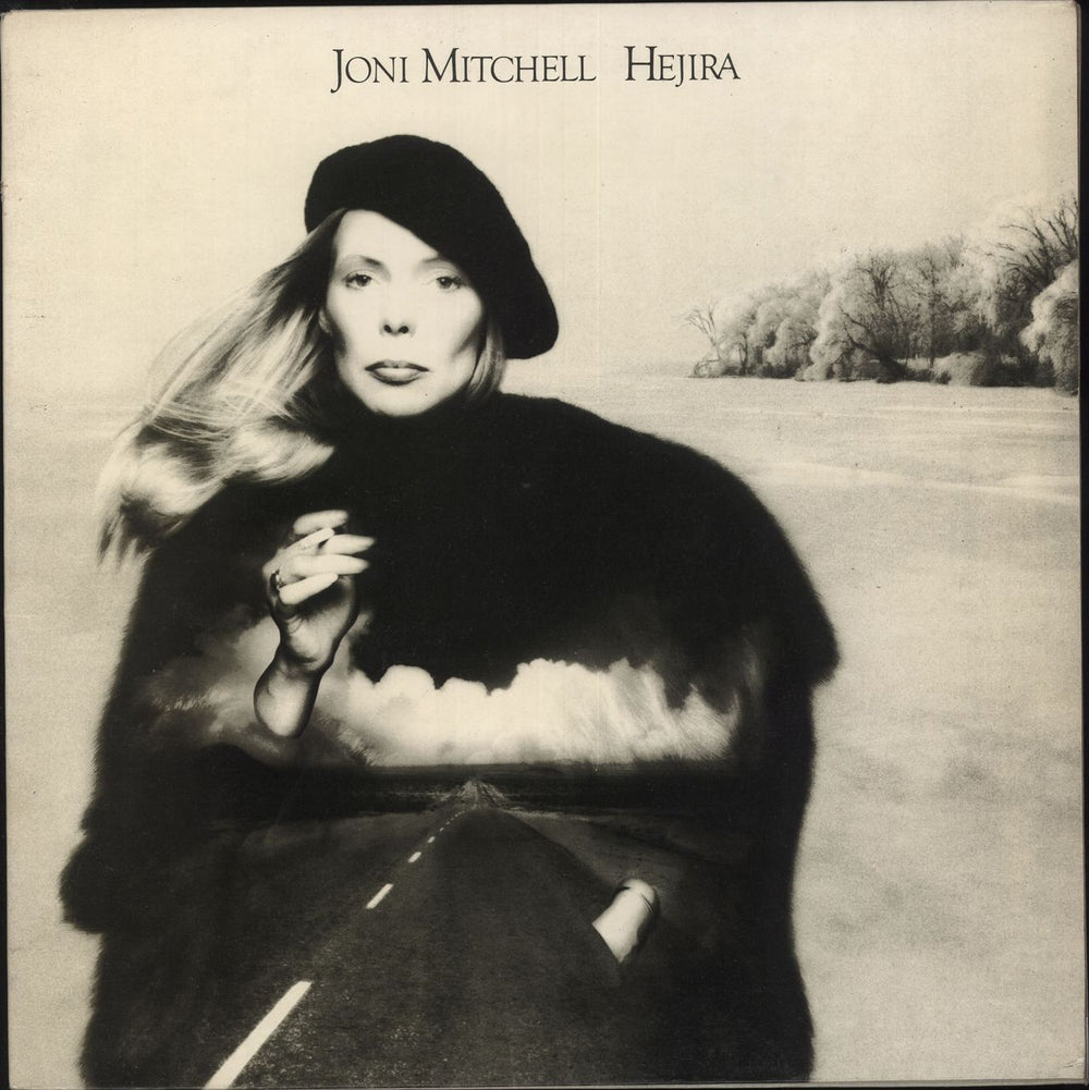 Joni Mitchell Hejira - 2nd + Print - EX UK vinyl LP album (LP record) K53053