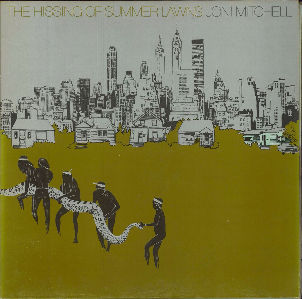 Joni Mitchell The Hissing Of Summer Lawns - embossed p/s UK vinyl LP album (LP record) K53018