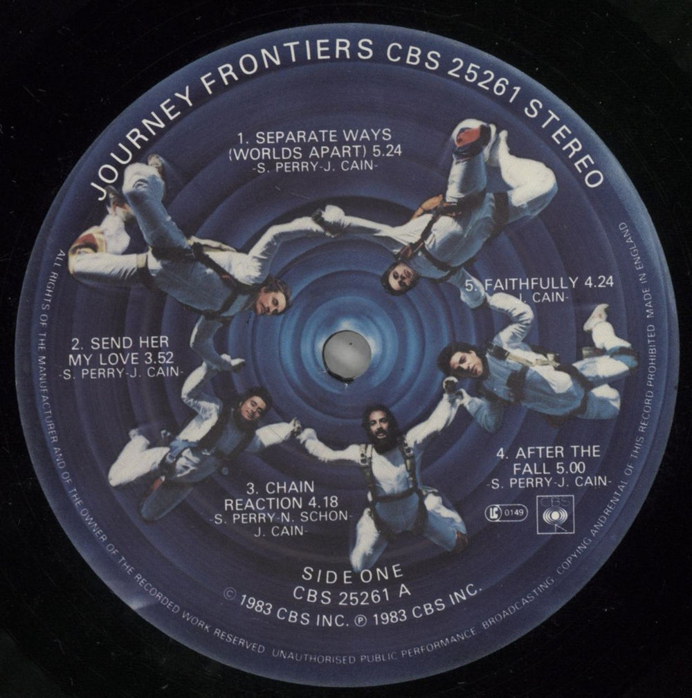 Journey Frontiers UK vinyl LP album (LP record) JOULPFR877460