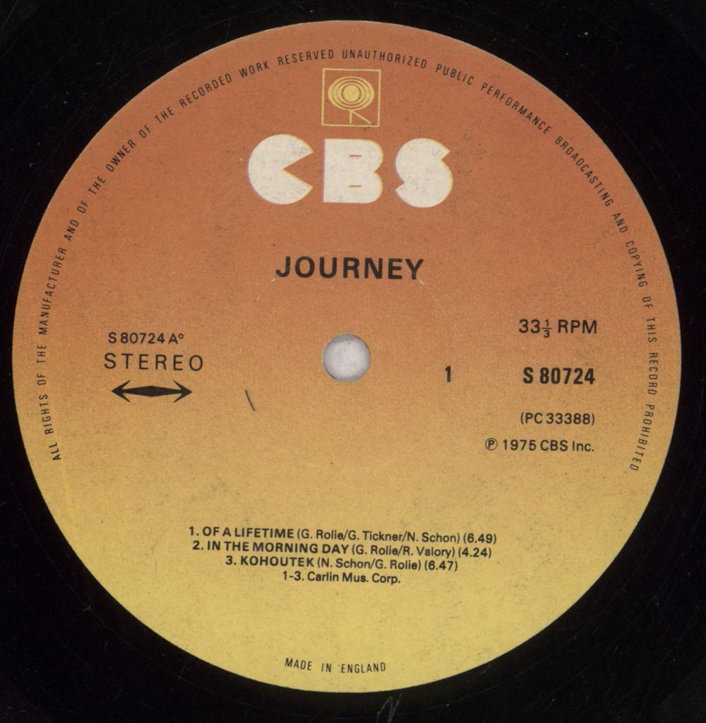 Journey Journey - Opened shrink UK vinyl LP album (LP record) JOULPJO847716