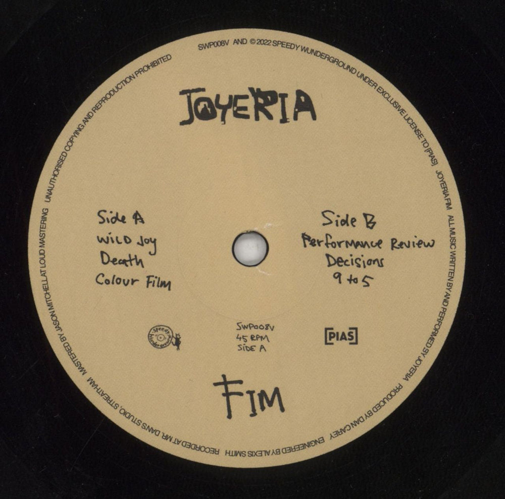 Joyeria FIM UK 12" vinyl single (12 inch record / Maxi-single) 8UY12FI849807