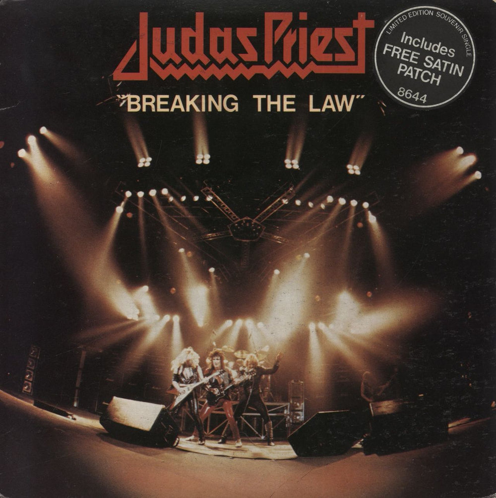 Judas Priest Breaking The Law UK 7" vinyl single (7 inch record / 45) 8644