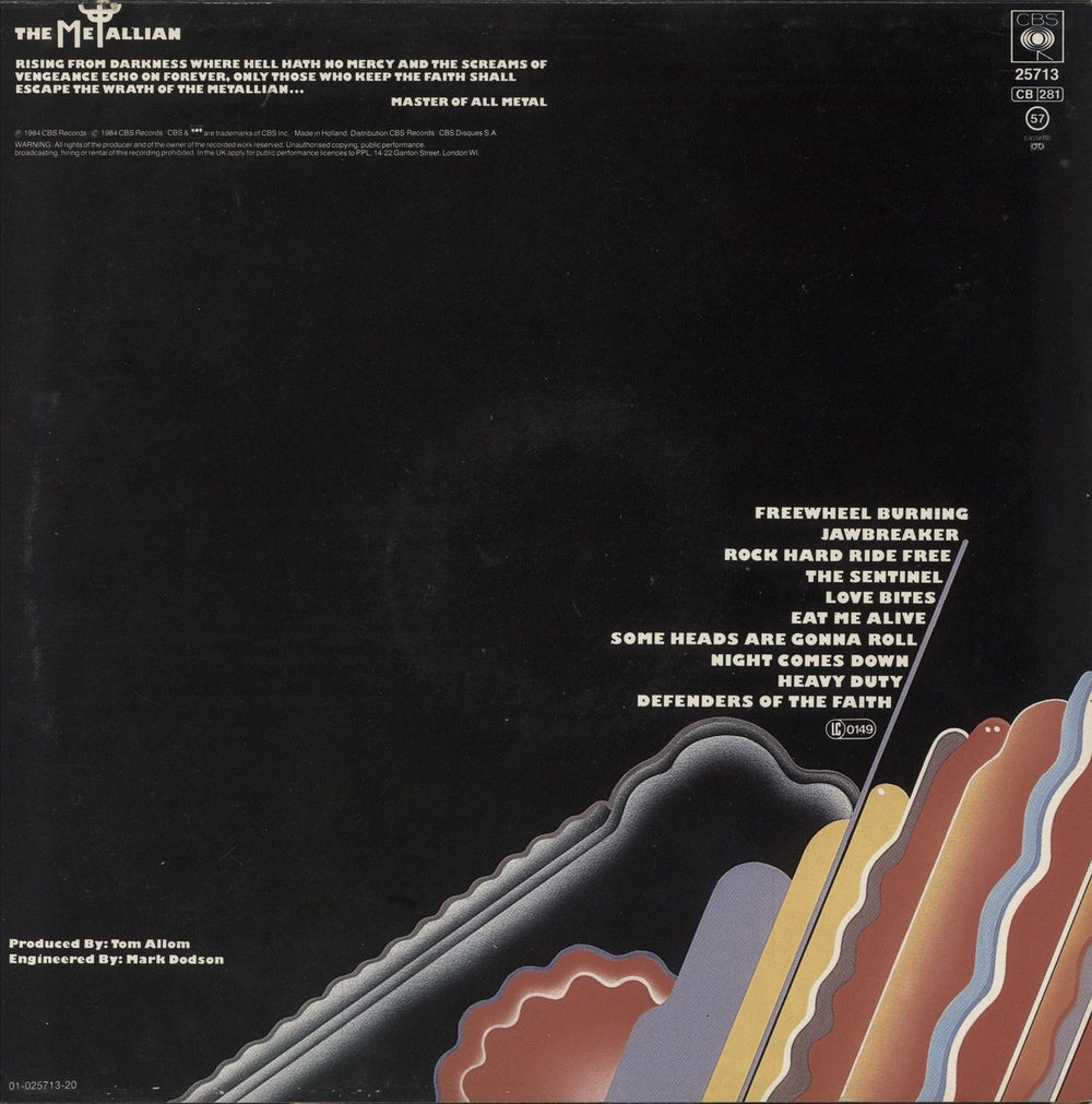 Judas Priest Defenders Of The Faith UK vinyl LP album (LP record)