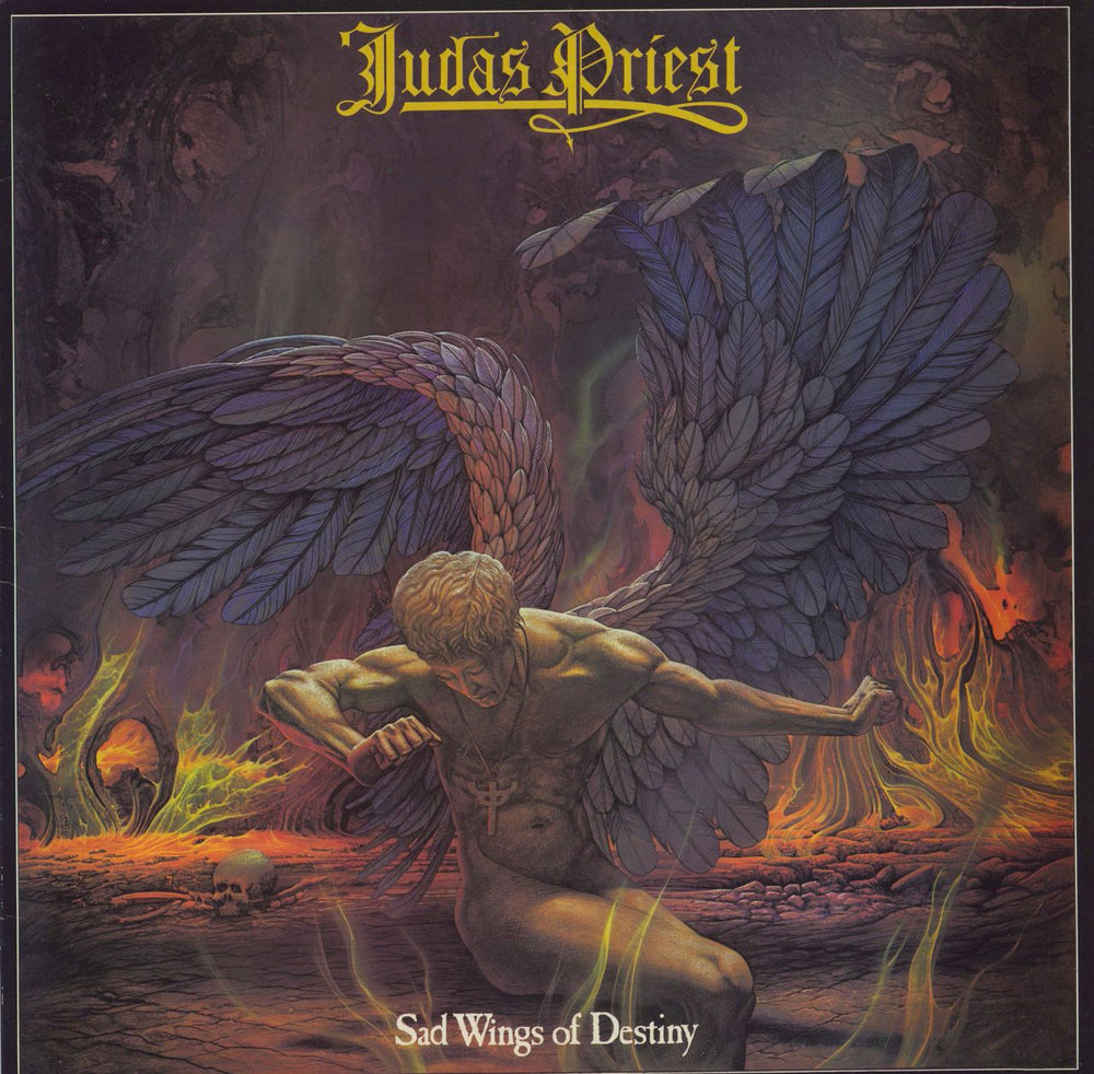 Judas Priest Sad Wings Of Destiny - EX UK vinyl LP album (LP record) GULP1015