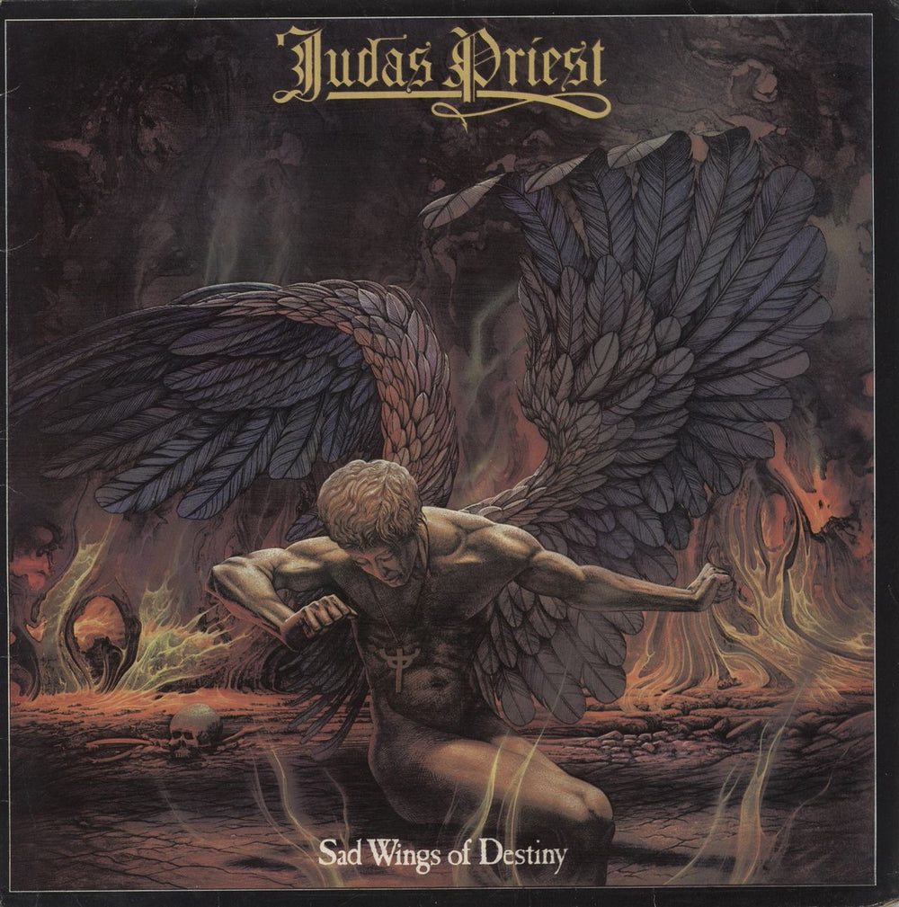 Judas Priest Sad Wings Of Destiny - VG UK vinyl LP album (LP record) GULP1015