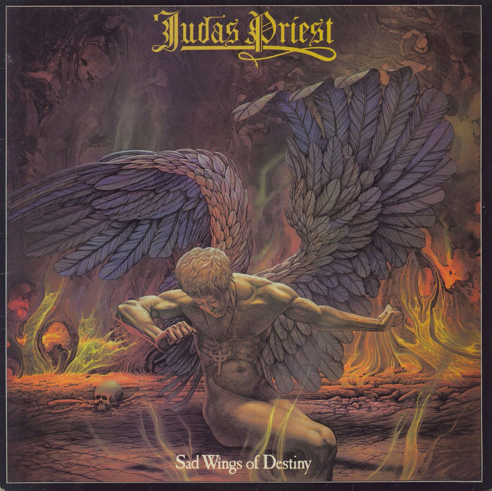 Judas Priest Sad Wings Of Destiny - VG+ UK vinyl LP album (LP record) GULP1015