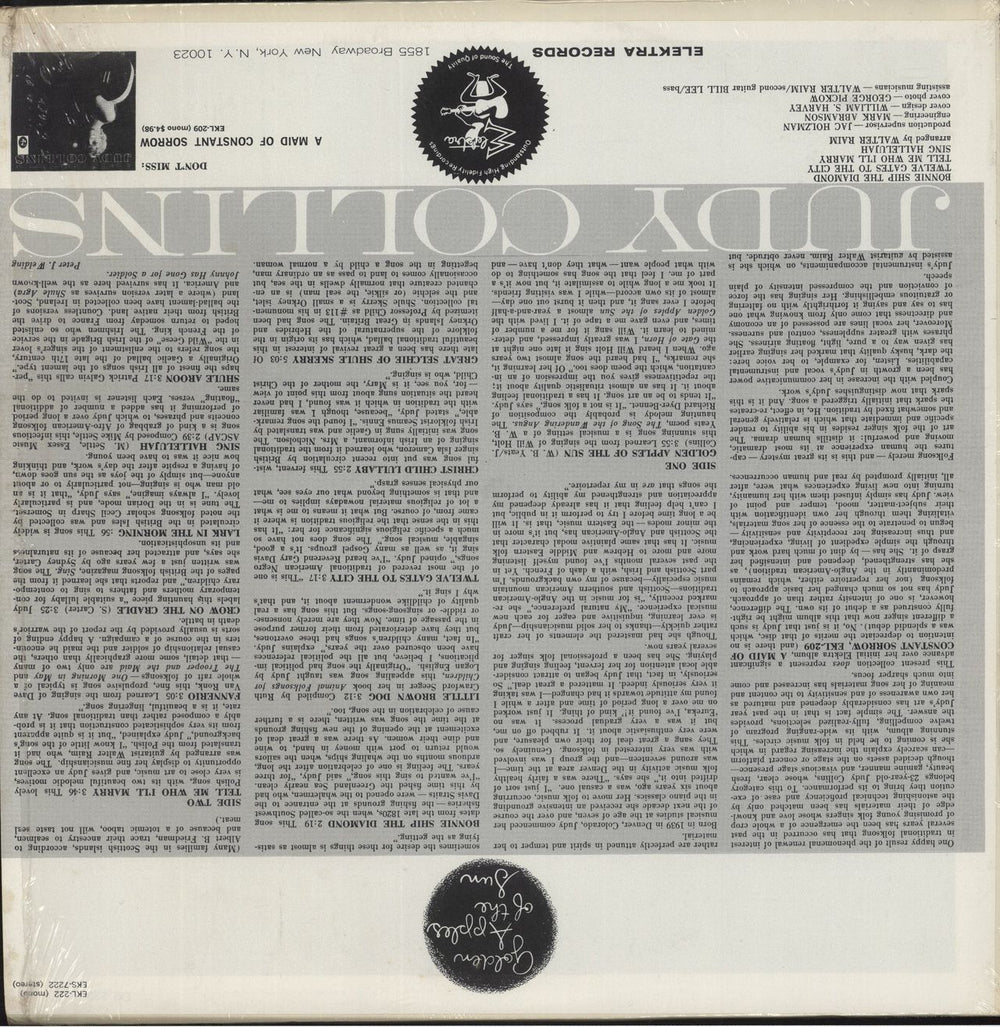 Judy Collins Golden Apples Of The Sun US vinyl LP album (LP record)