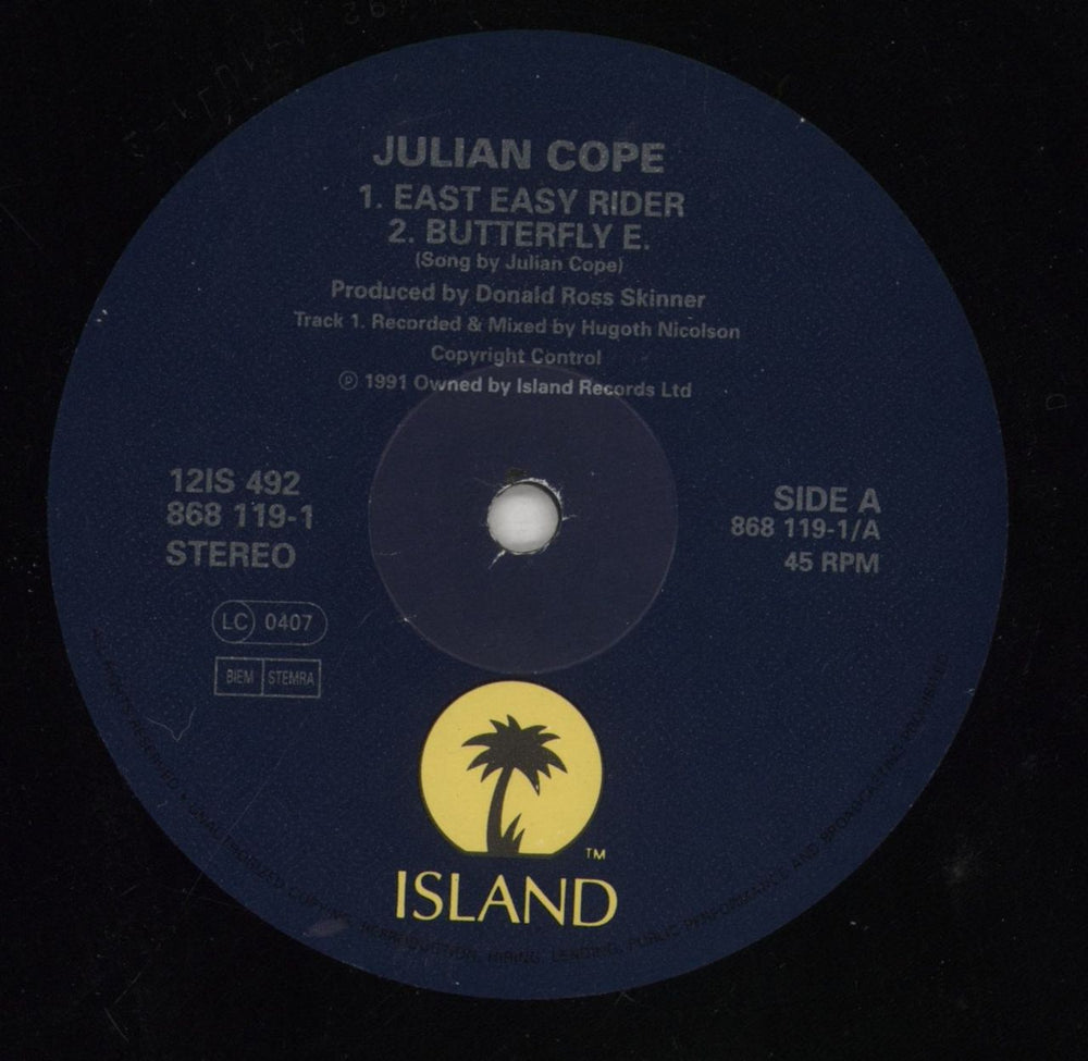 Julian Cope East Easy Rider EP UK 12" vinyl single (12 inch record / Maxi-single) COP12EA853951