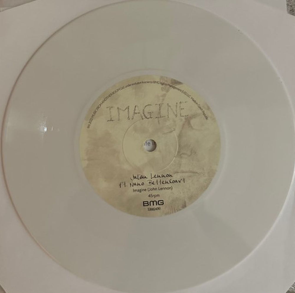 Julian Lennon Imagine - Etched White Vinyl - Sealed UK 7" vinyl single (7 inch record / 45) JLN07IM803667