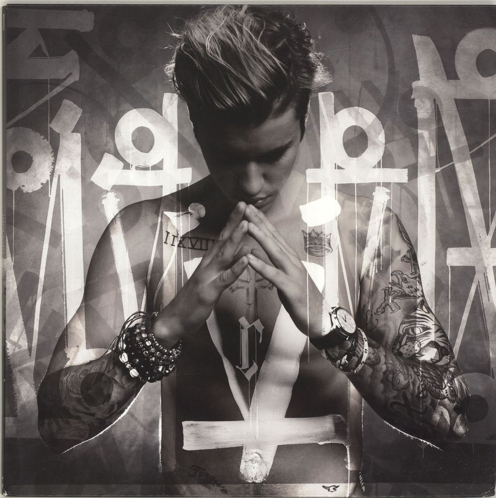 Justin Bieber Purpose - 180gm UK 2-LP vinyl record set (Double LP Album) 0602547576279