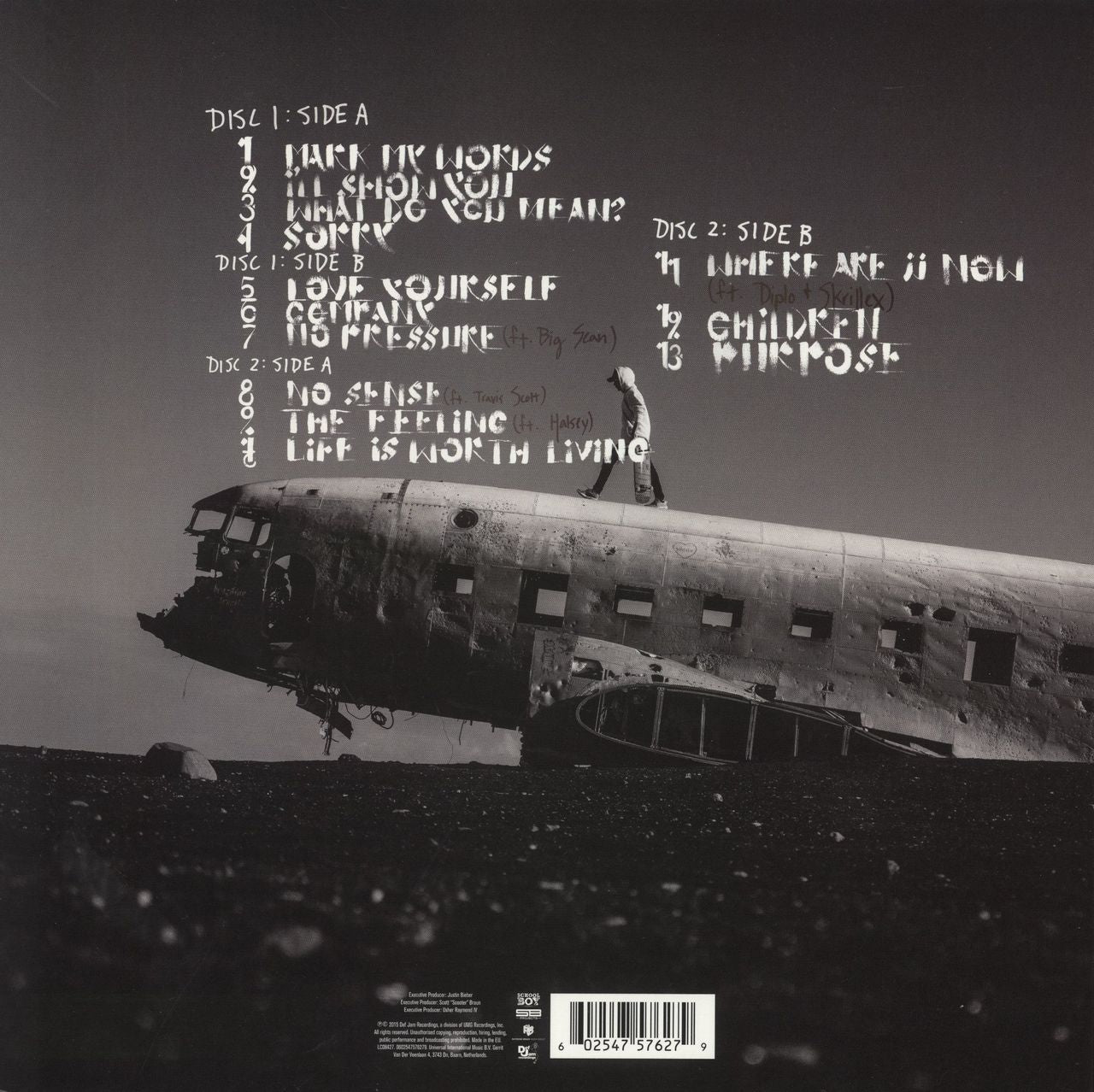 Justin Bieber Purpose - 180gm UK 2-LP vinyl set — RareVinyl.com