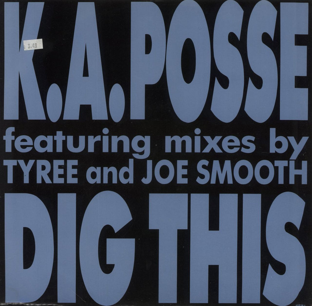 K.A. Posse Dig This UK 12" vinyl single (12 inch record / Maxi-single) 6555186