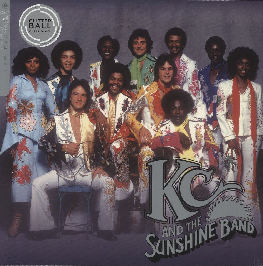 K.C. & The Sunshine Band Now Playing - Glitter Ball Clear Vinyl - Sealed UK vinyl LP album (LP record) RCV1726435 / 603497825059