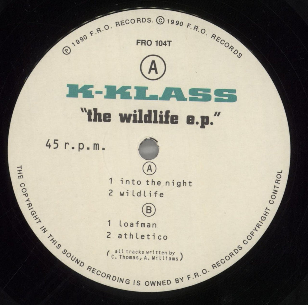 K-Klass The Wildlife E.P. UK 12" vinyl single (12 inch record / Maxi-single) KKL12TH859023