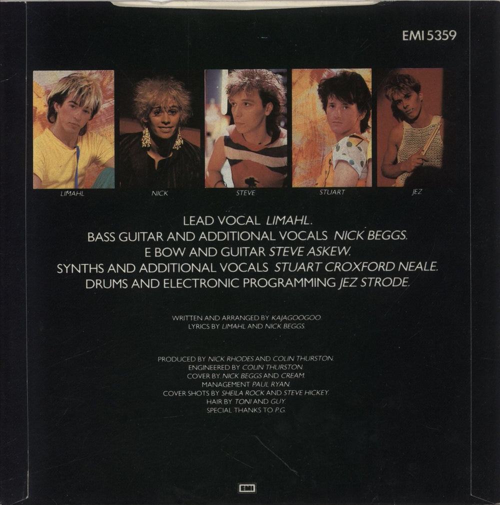 Kajagoogoo Too Shy UK 7" vinyl single (7 inch record / 45)