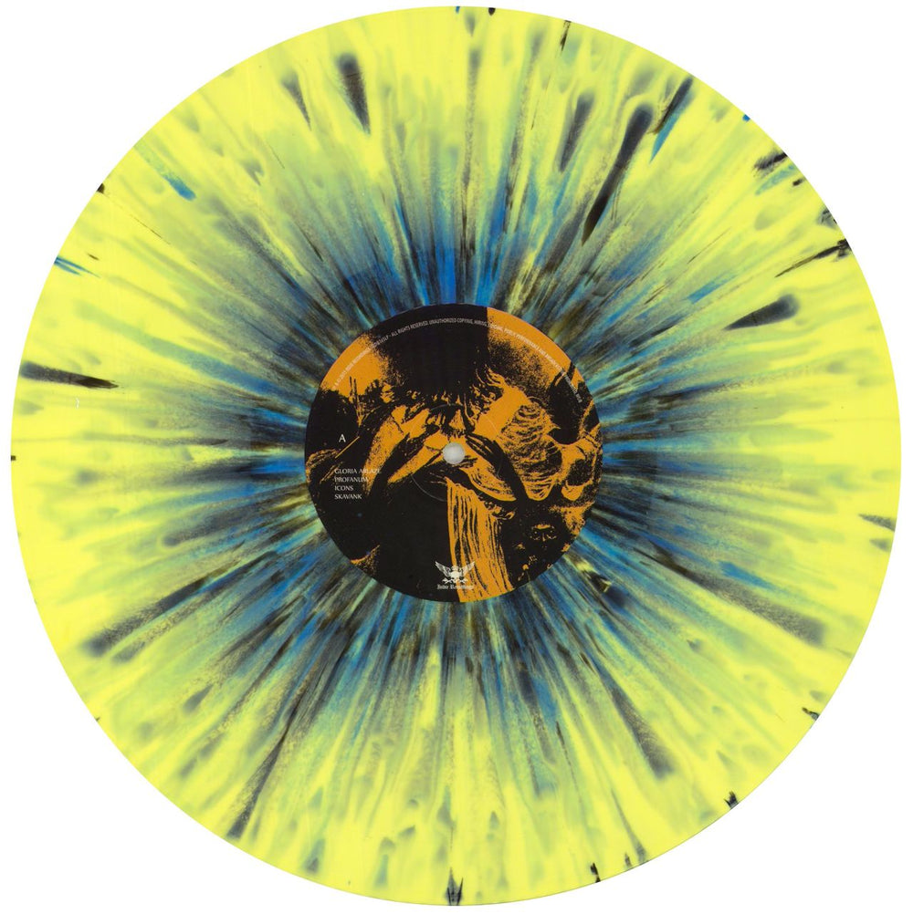 Kampfar Profan - 180g Yellow With Blue Splatter Vinyl Norwegian vinyl LP album (LP record) 682LPPR837703