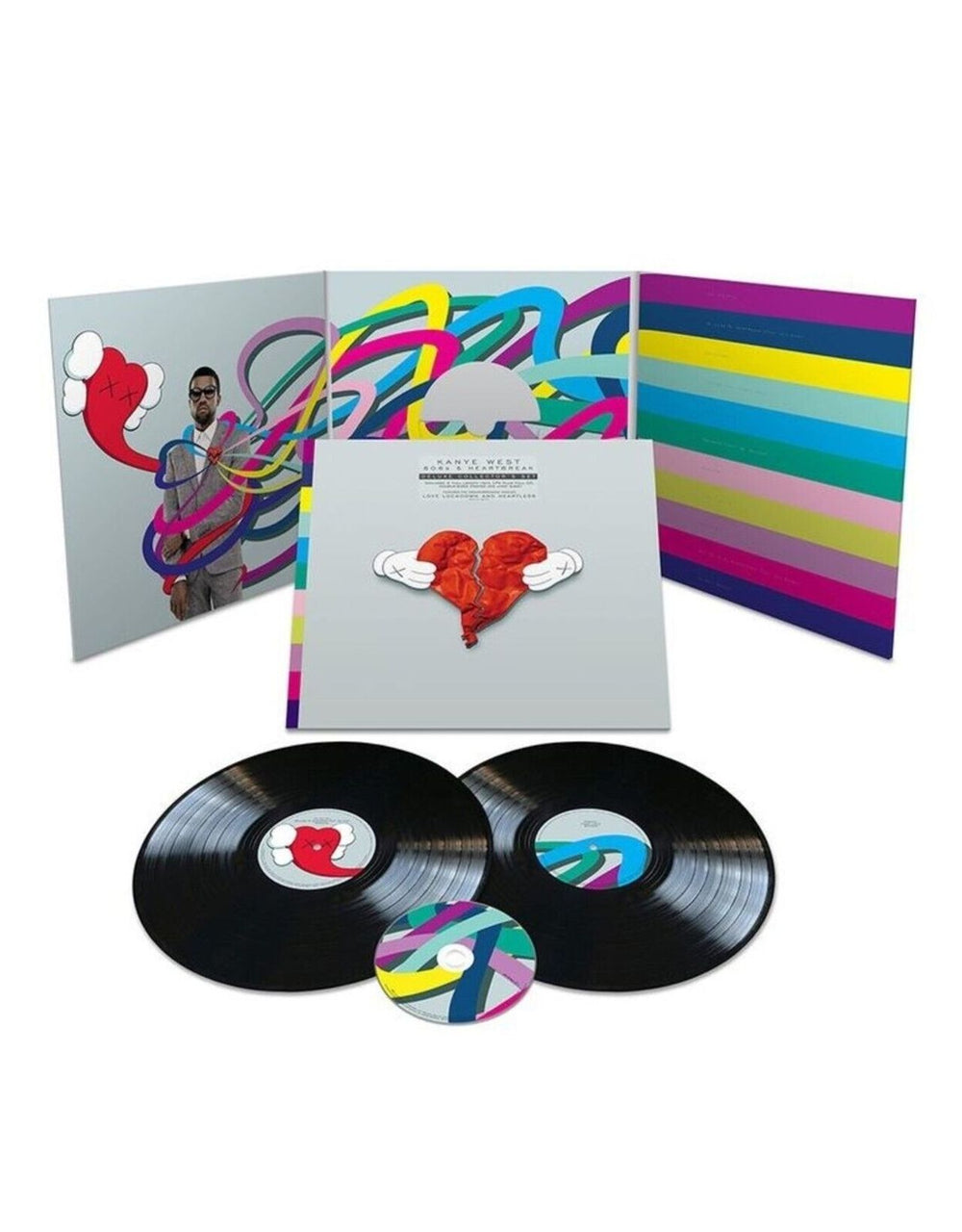 Kanye West 808s & Heartbreak - Deluxe Edition 2LP + CD & Poster - Sealed UK 2-LP vinyl record set (Double LP Album) NYE2LSH827962