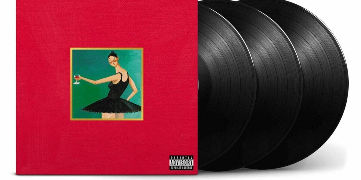 Orders Kanye West My Beautiful Dark Twisted Fantasy 3 LP Vinyl Records LIMITED EDITION