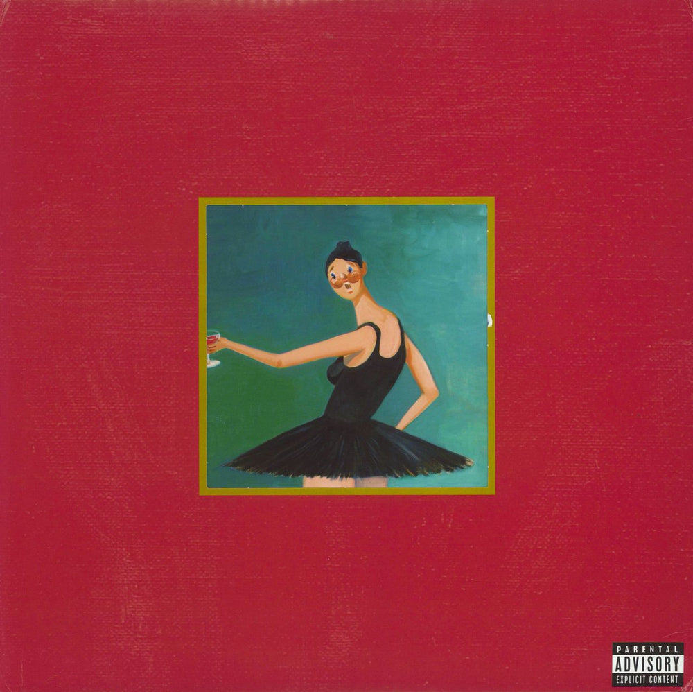 Kanye West My Beautiful Dark Twisted Fantasy US 3-LP vinyl record set (Triple LP Album) B0014695-01