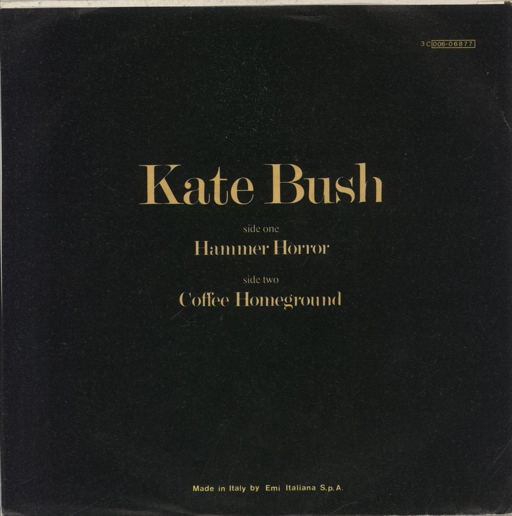 Kate Bush Hammer Horror Italian 7" vinyl single (7 inch record / 45)
