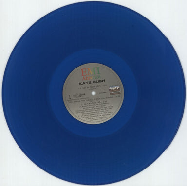 Kate Bush Kate Bush - Blue Vinyl - Shrink & Hype Sticker Canadian vinyl LP album (LP record) BUSLPKA879341