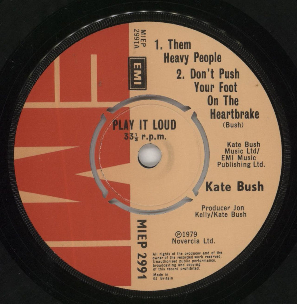 Kate Bush On Stage UK 7" vinyl single (7 inch record / 45) BUS07ON10081