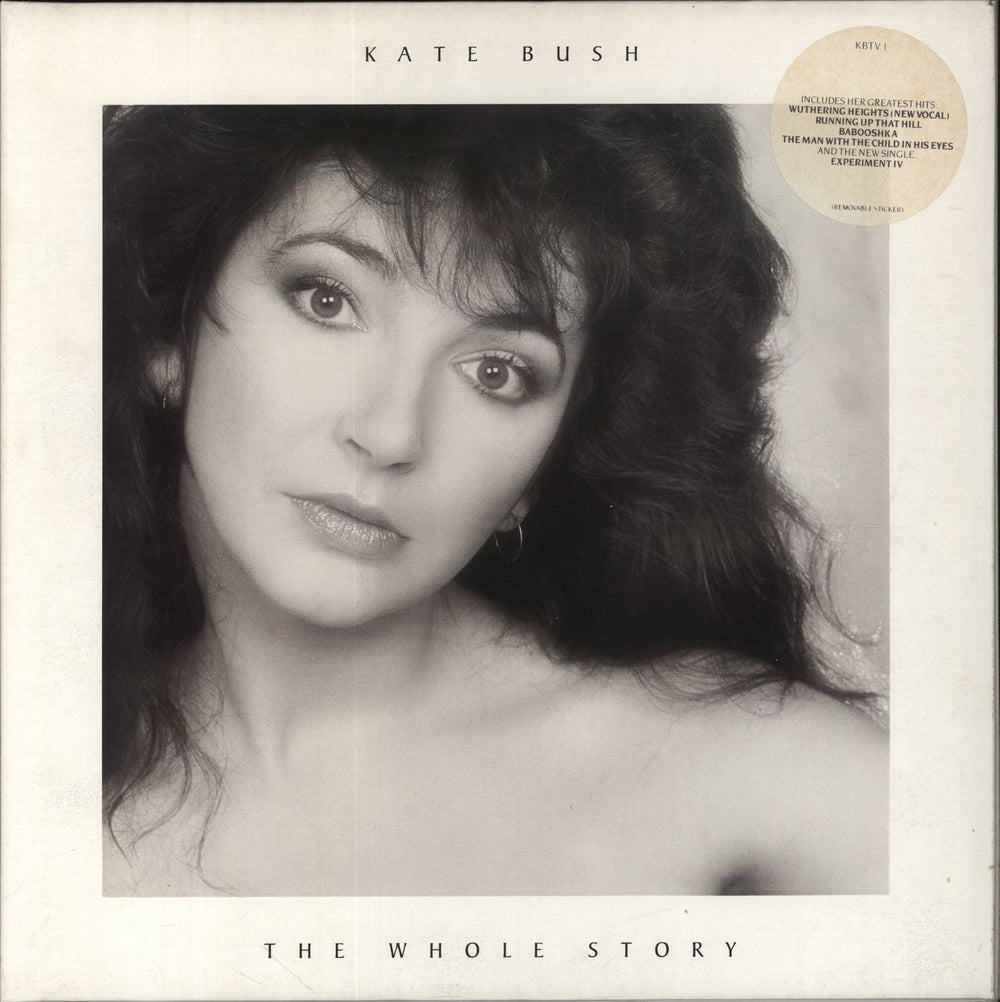 Kate Bush The Whole Story - Stickered Sleeve - EX UK vinyl LP album (LP record) KBTV1