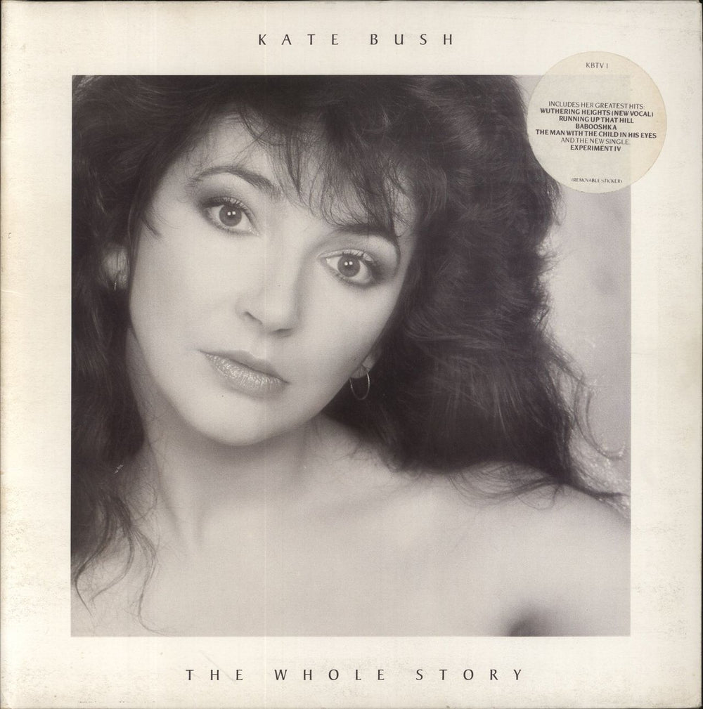 Kate Bush The Whole Story - Stickered Sleeve - EX UK vinyl LP album (LP record) KBTV1