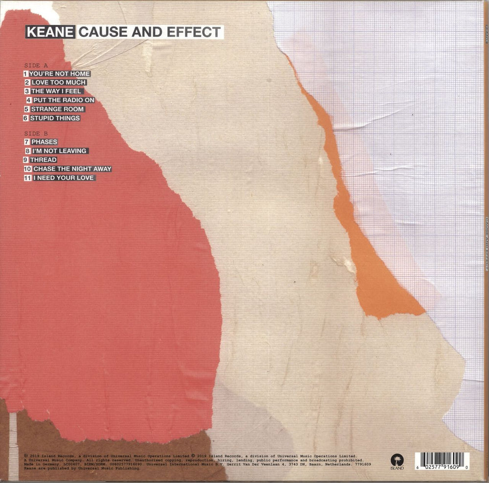 Keane (00s) Cause And Effect - 180gram Pink Vinyl UK vinyl LP album (LP record) KANLPCA735361