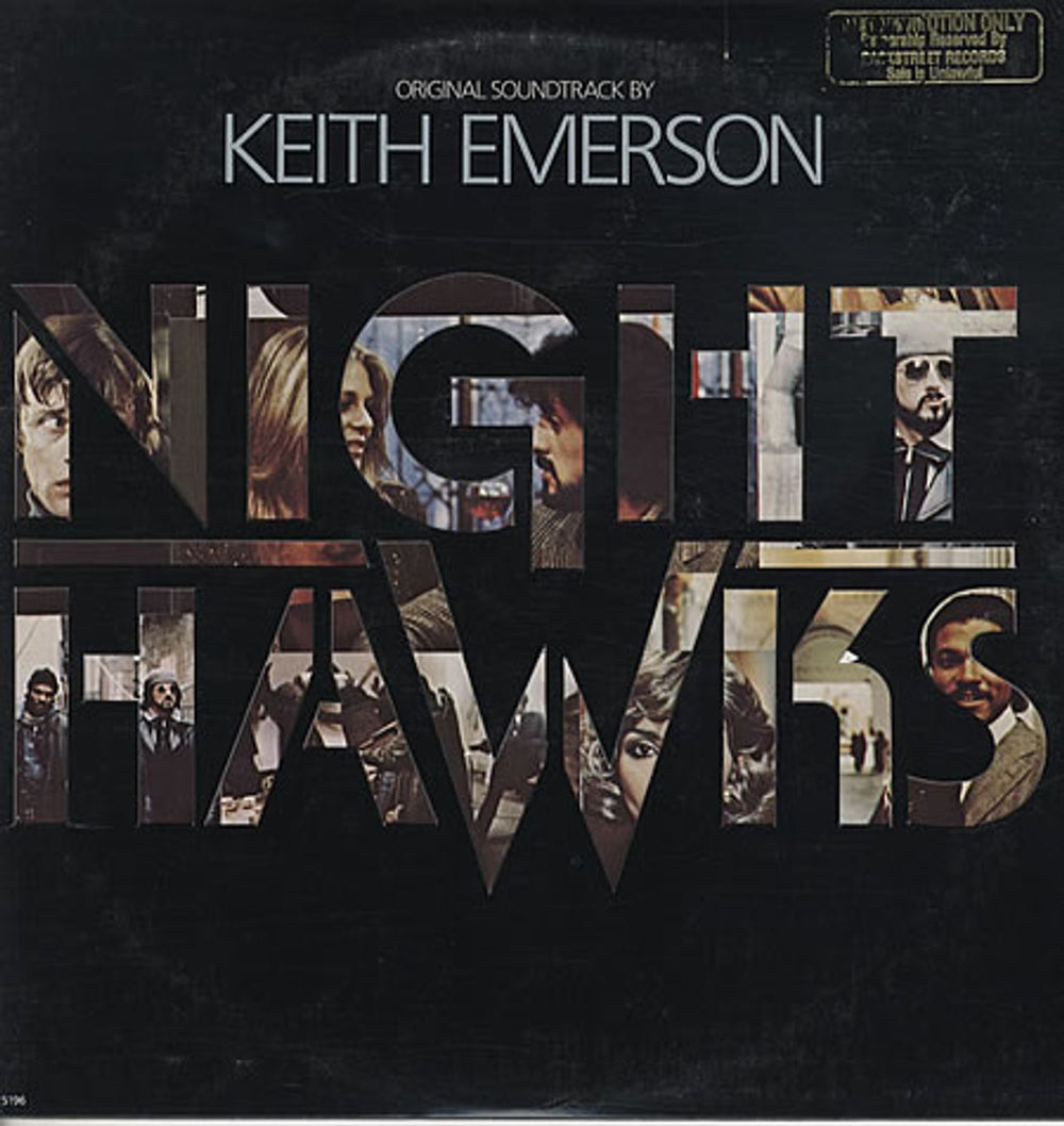 Keith Emerson Nighthawks - promo stamp US vinyl LP album (LP record) BSR-5196