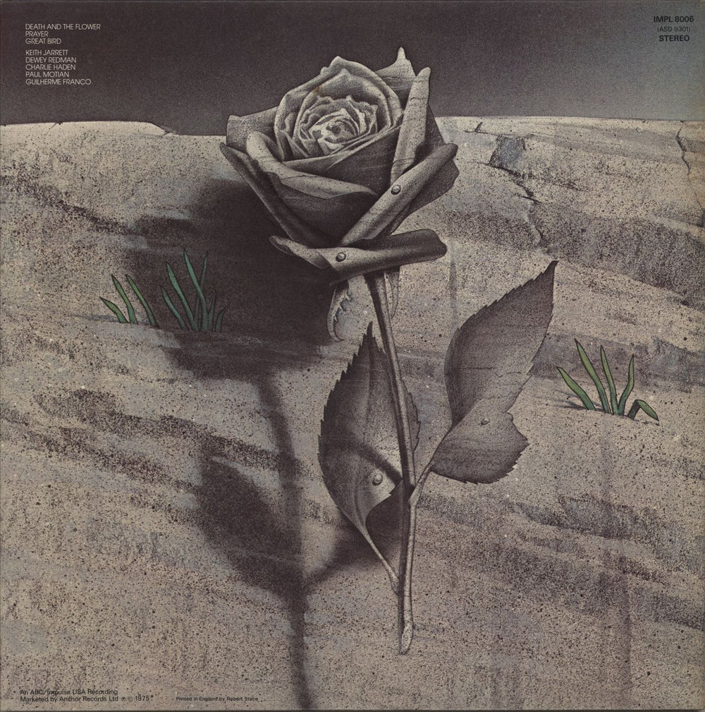 Keith Jarrett Death And The Flower UK vinyl LP album (LP record)