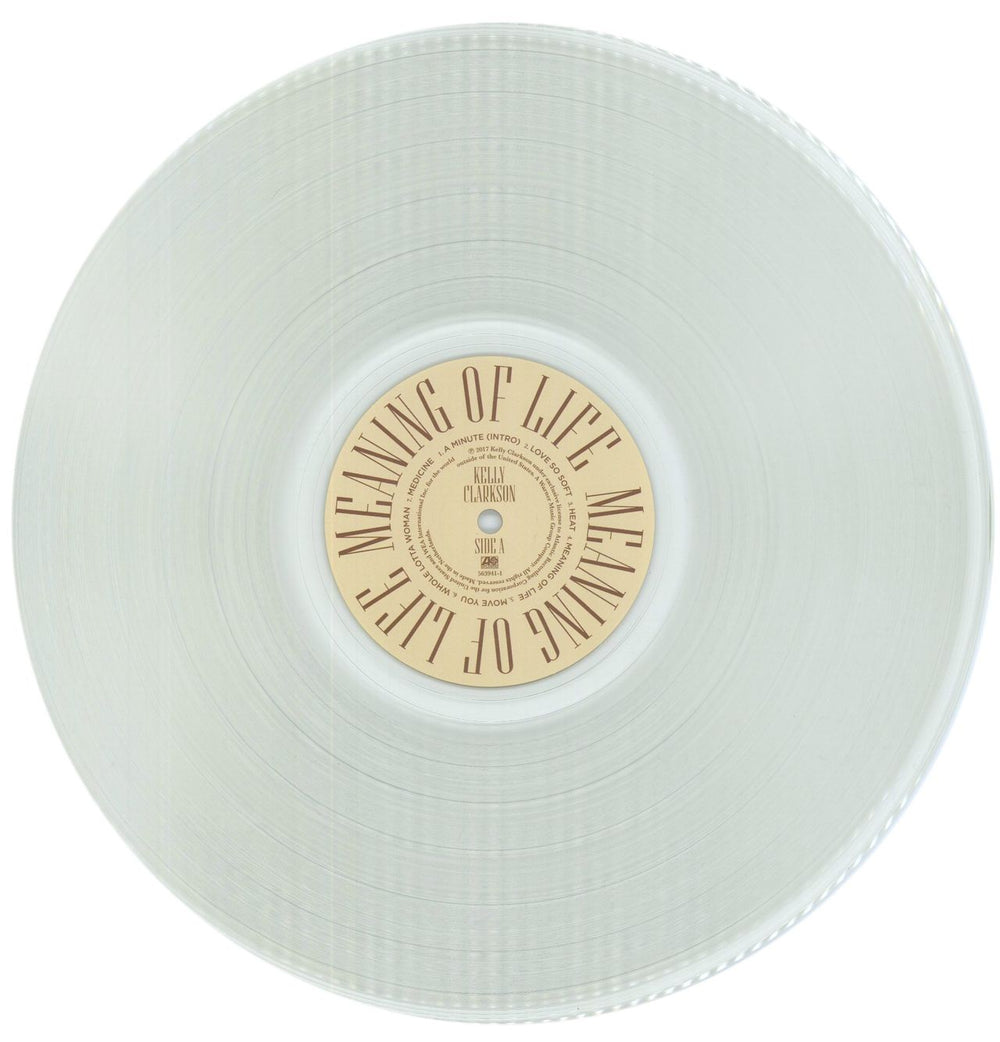 Kelly Clarkson Meaning Of Life - Clear Vinyl Canadian vinyl LP album (LP record) KCRLPME862200