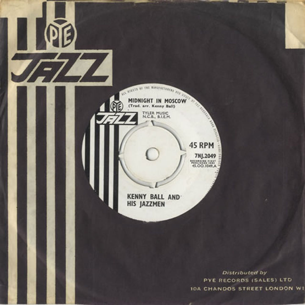 Kenny Ball Midnight In Moscow - 4pr UK 7" vinyl single (7 inch record / 45) 7NJ.2049