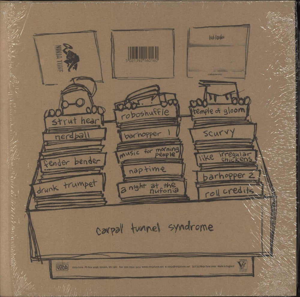 Kid Koala Carpal Tunnel Syndrome UK CD album (CDLP) 5021392160122