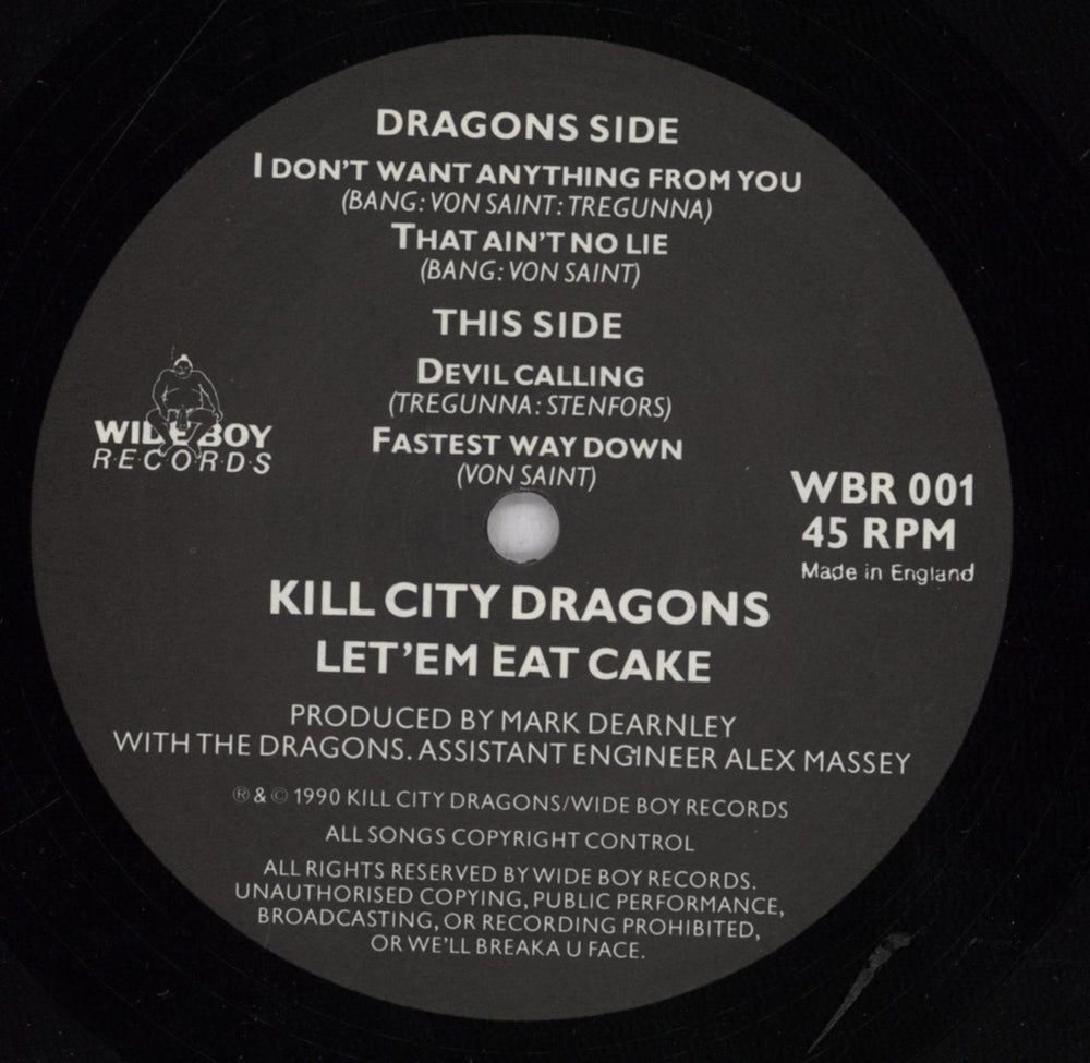 Kill City Dragons Let 'Em Eat Cake - Fully Autographed UK 12" vinyl single (12 inch record / Maxi-single) O9P12LE841737