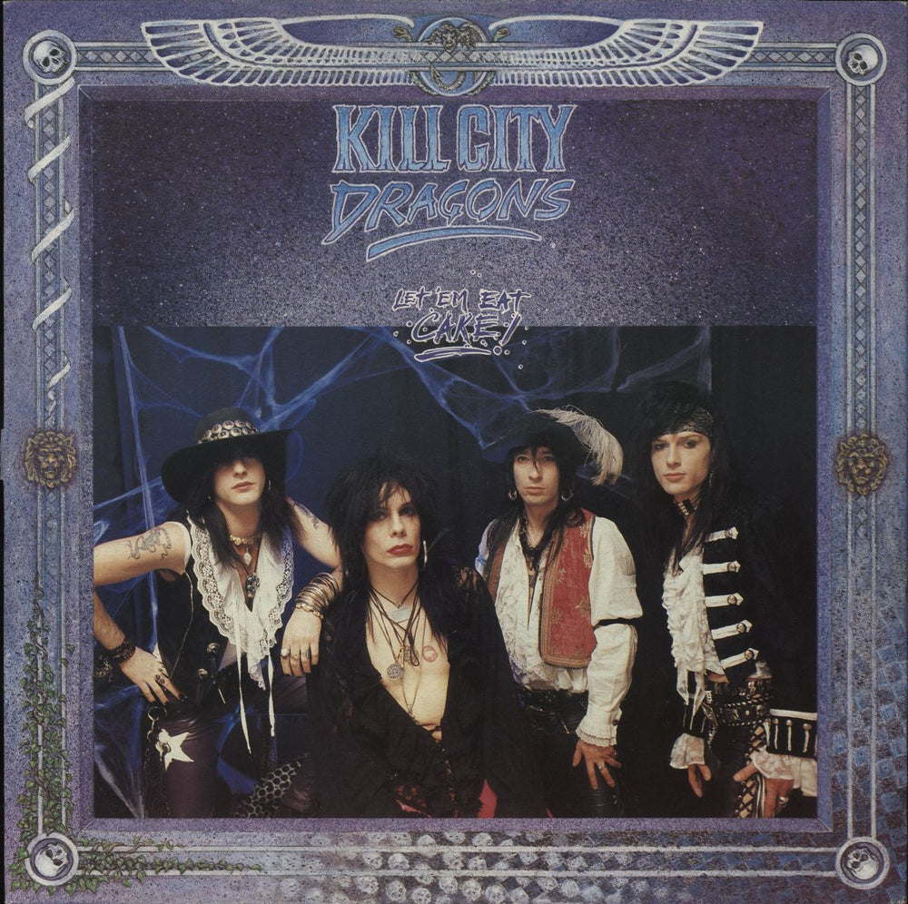 Kill City Dragons Let 'Em Eat Cake - Fully Autographed UK 12" vinyl single (12 inch record / Maxi-single) WBR001